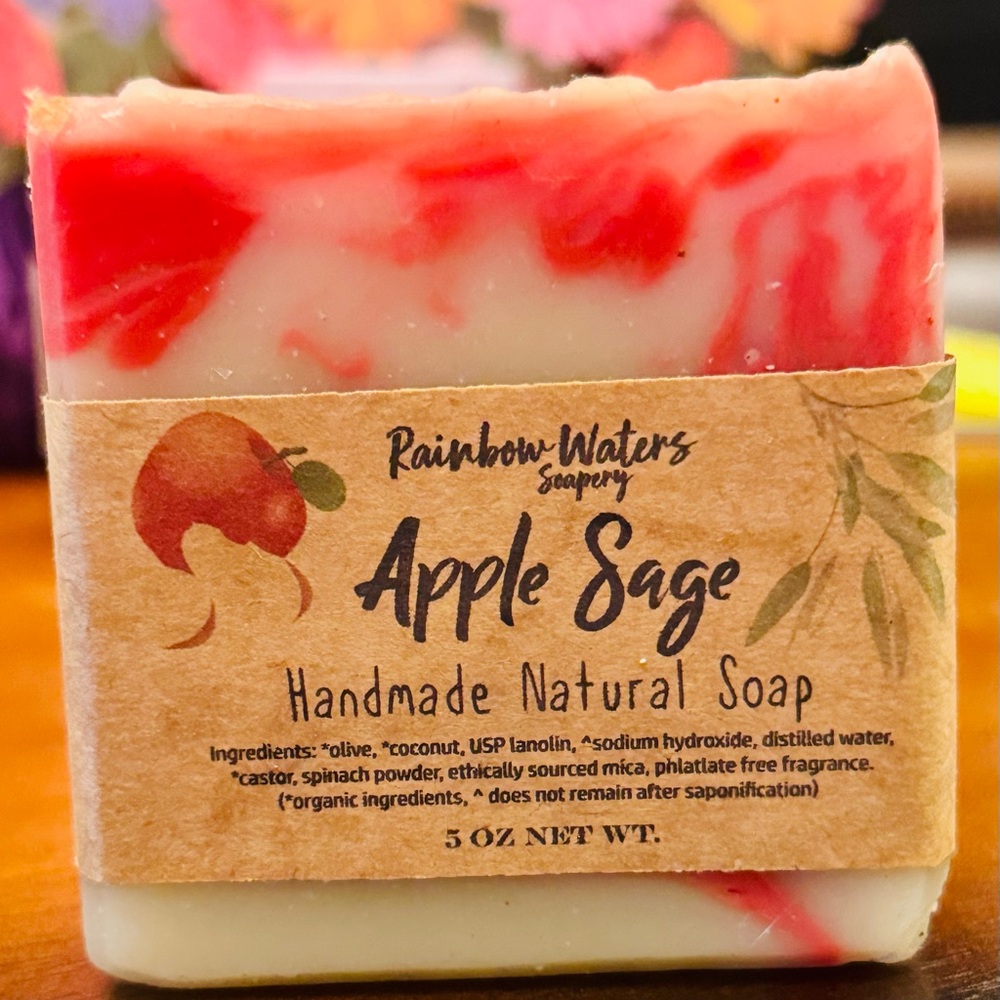 Apple Sage Handmade Soap - All Natural soap Bar